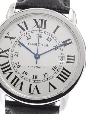 CARTIER Ronde Solo XL WSRN0022 Date Silver Dial Automatic Men's Watch_957885